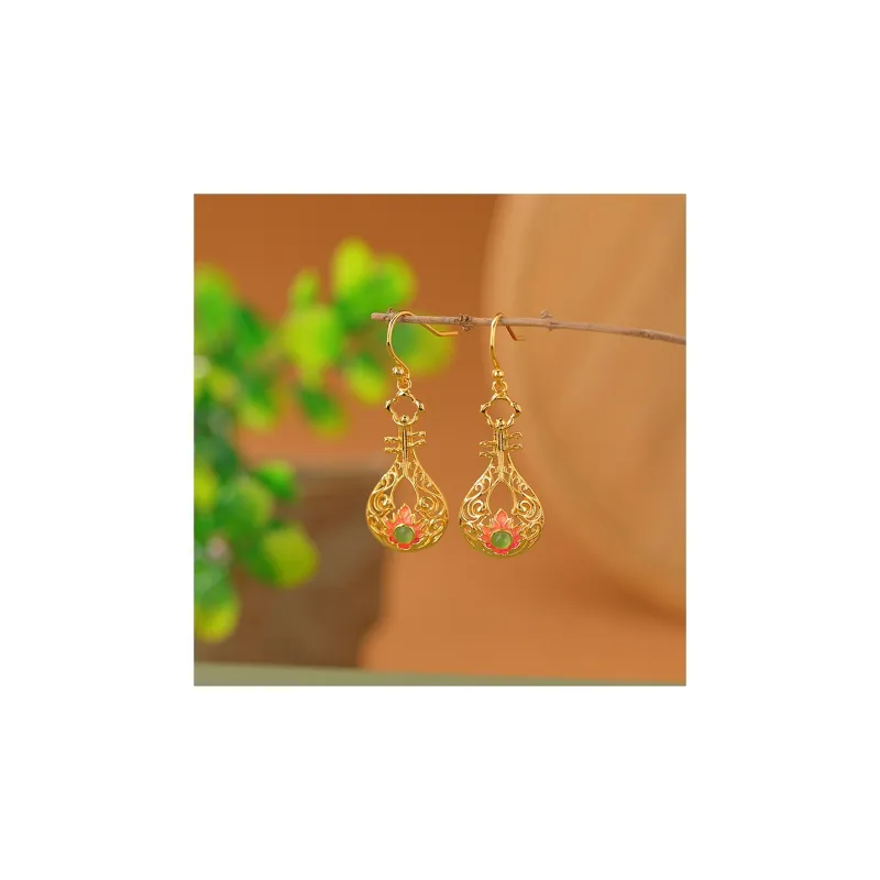 Royal Heaven's Choice Earrings Jasper Unisex-1