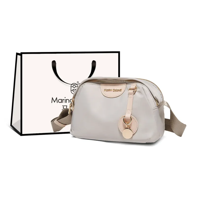 Marino Orlandi Fabric Shoulder Bag, Crossbody Bag Regular Women's Black/Army Green/Khaki/Ecru-15