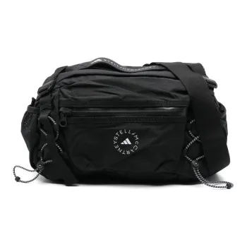 Adidas Stella McCartney Collaboration Synthetic Fiber Crossbody Fanny Pack Women's Black