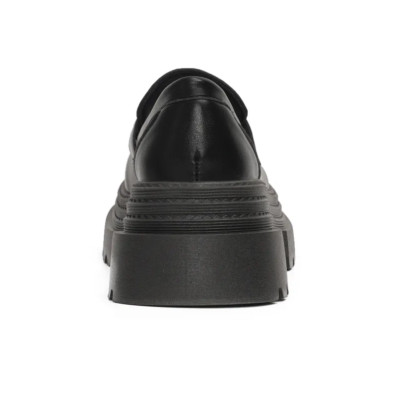 SHUXI Loafers Women's Black Glossy/Black Matte-10