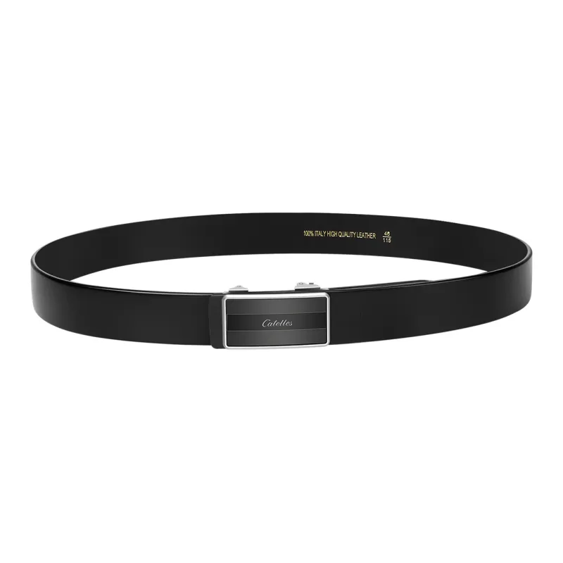 CATELLES Unlined Top Grain Cow Leather Leather Belts Men's Width: 3.5cm-3