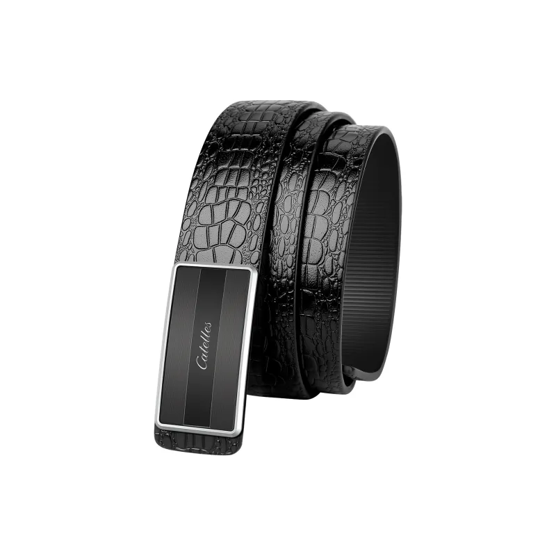 CATELLES Unlined Top Grain Cow Leather Leather Belts Men's Width  3.5cm-1