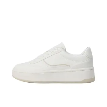 ZARA Low Top Skateboard Shoes Women's White