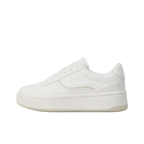 ZARA Low Top Skateboard Shoes Women's White