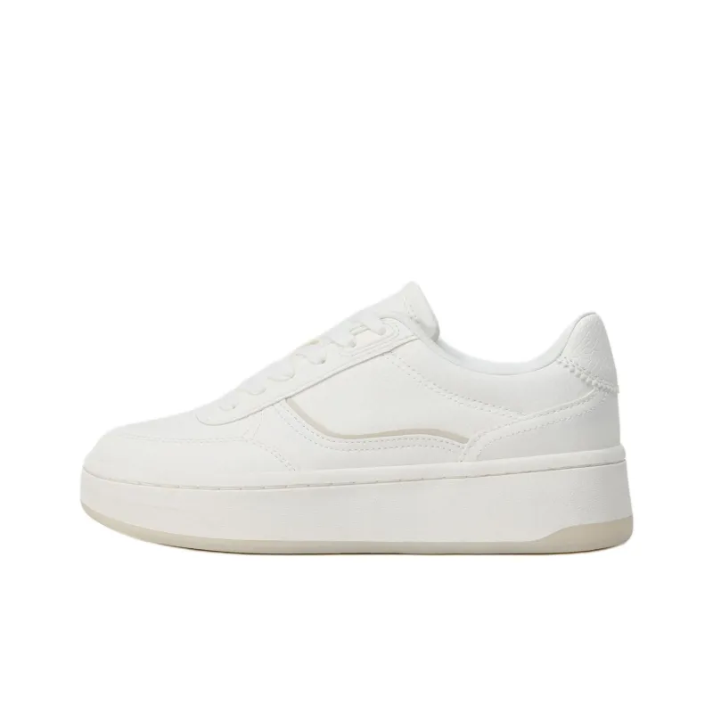 ZARA Low-Top Skateboard Shoes Women's White-0