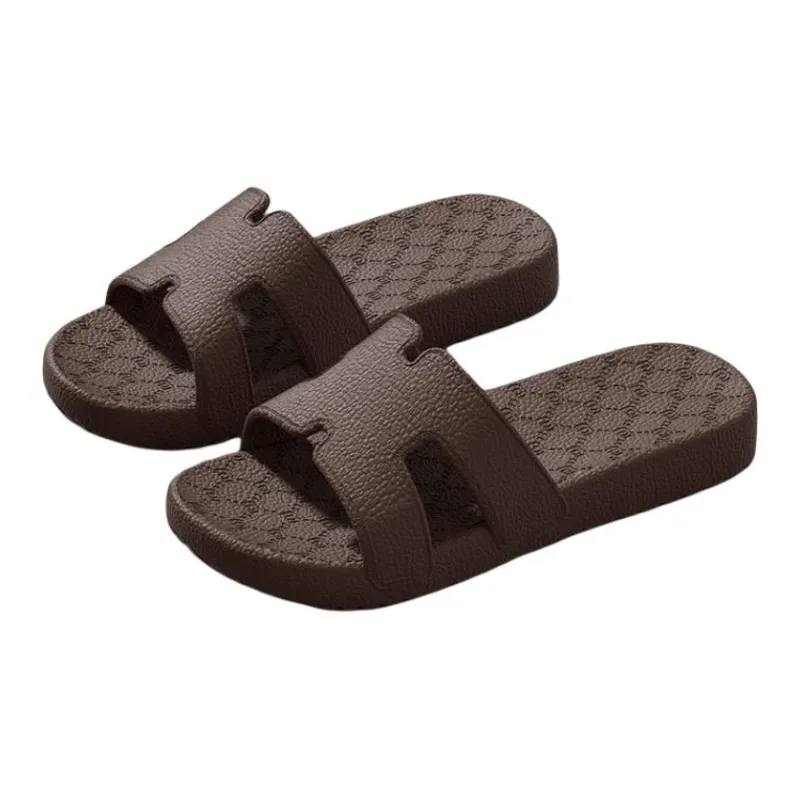 ECAC Summer Indoor Platform Bathroom Bathing Slip Resistant Home Slippers-7