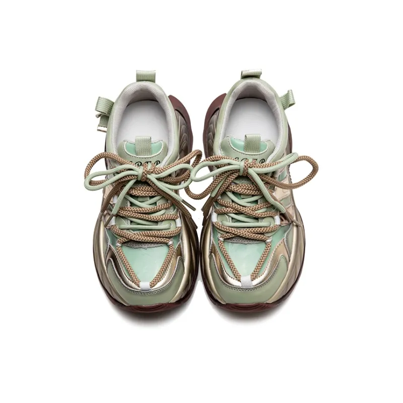Chibang Height Increasing Low-Top Chunky Sneakers Women's-17