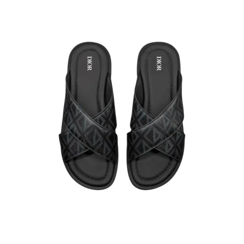 DIOR Alias Abrasion Resistant Slide Slippers Men's Black-3