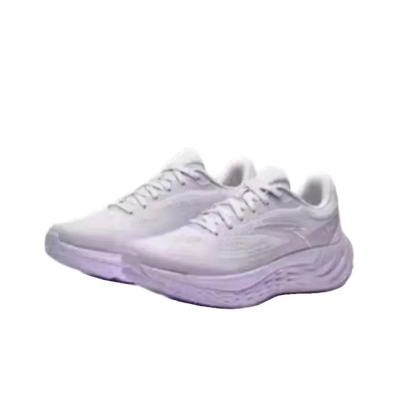Anta Cushioned Slip Resistant Low Top Sprint Running Shoes Women's Purple Pink-1