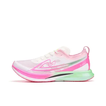 Sonic Cat Breathable Coverage Rebound Low Top Full Length Carbon Plate Training Running Shoes Unisex Pink Cyan