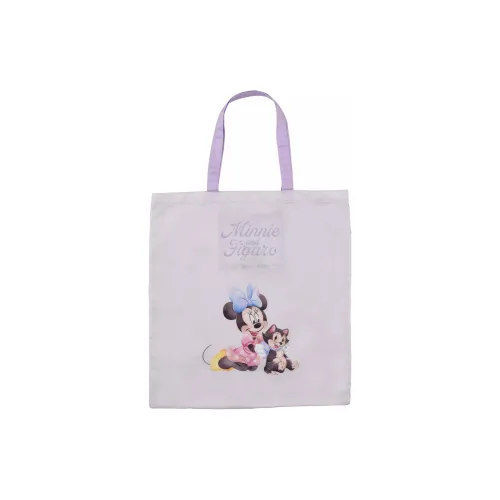 Disney Minnie Series Polyester Tote Bag Shopping Bag Handbag Women's Purple