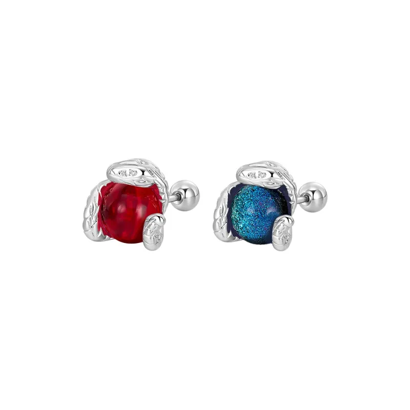 Lady Go Titanium Steel Needle Alloy Stud Earrings Unisex-21