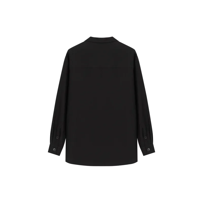 SAME FLOW Couple Shirt Men's Black-1
