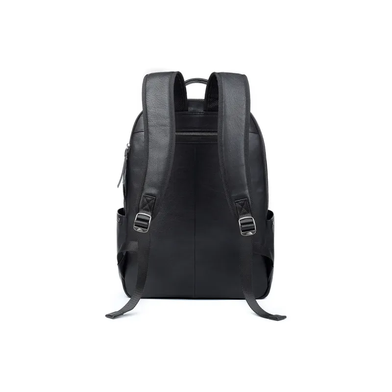 LARTIGENT Cow Leather Backpack Regular Men's Black-3
