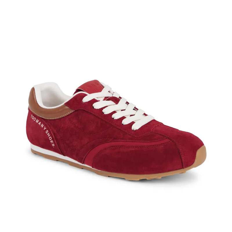 TOOMANYSHOES Manchester United Fan Slip-Resistant Low-Top Casual Shoes Women's Red-1