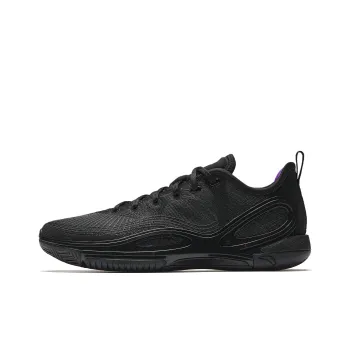 Anta Anti Slip And Wear Resistant Coverage Low Top Full Length Nitrogen Technology Basketball Shoes Men's Basic Black