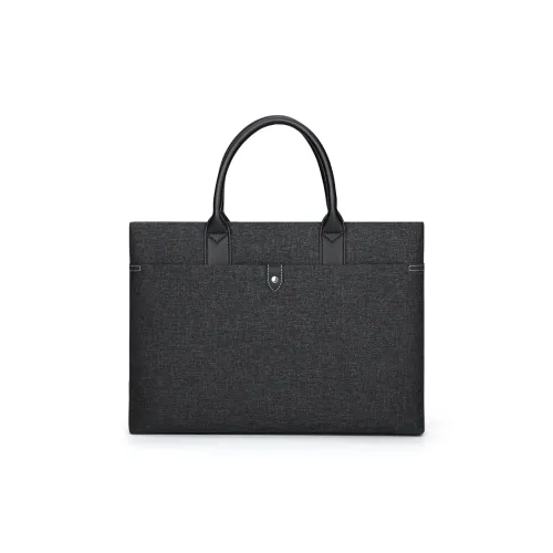 WilliamPOLO Fabric Briefcases Men's Black Gray Color