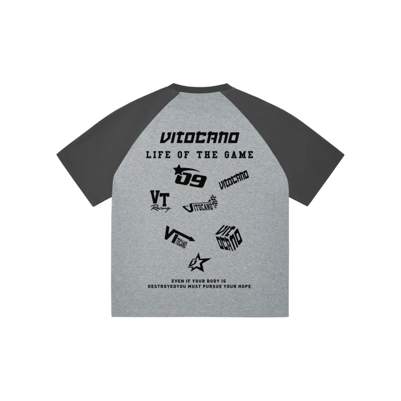 Vitocano T-Shirt Unisex White & Navy Blue-17