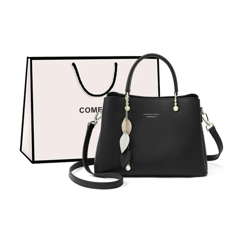 COMELY Cow Leather Handbag Shoulder Bag Crossbody Bag Kelly Bag Regular Women's Ecru-8