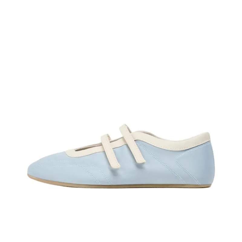 ZARA Casual Single Shoes Women's Sea Blue-0