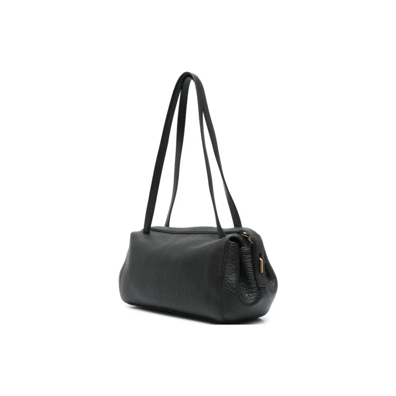 Mulberry Leather Shoulder Bag Small Size Women's Black-1