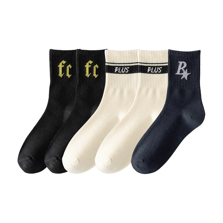 Cotton Gene Mid Calf Socks Unisex Combo Set-16