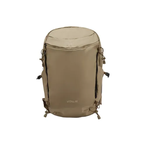 KOLON SPORT Fabric Outdoor Hiking Bag Backpacks Unisex Khaki