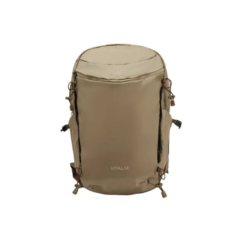 KOLON SPORT Fabric Outdoor Hiking Bag Backpacks Unisex Khaki-0
