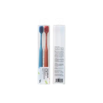 CHENYISHENG Adults Wide Head Spiral Bristle Candy Color Family Pack Couple Soft Bristle Toothbrush
