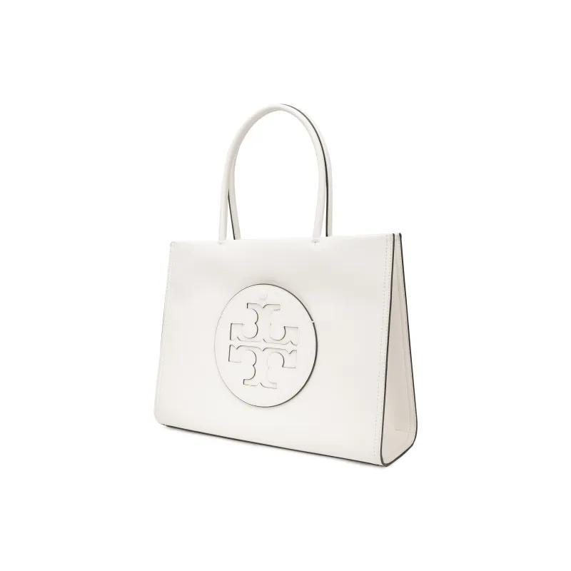 TORY BURCH Ella Bio Small Tote Warm White-1