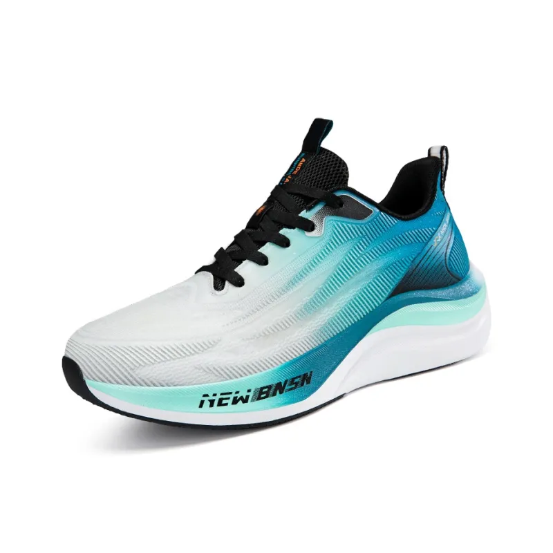 ANDEZHANMUSI Cushioning, Slip Resistant, And Abrasion Resistant Low Top Casual Running Shoes Men's-1