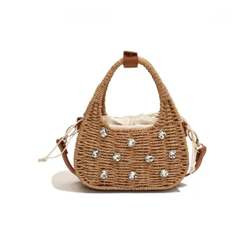 ResNonverba PU Handbag Crossbody Bag Shoulder Bag Women's Khaki/Beige