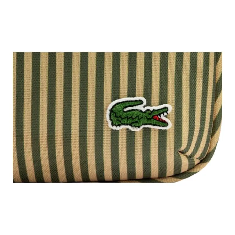 LACOSTE Fabric Shoulder Bag Crossbody Bag Unisex Yellow Stripes Print-4