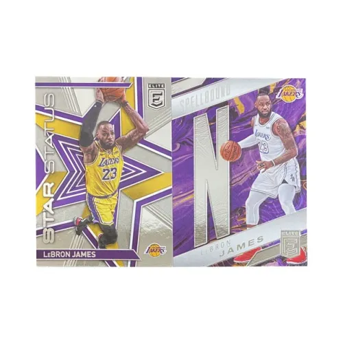 PANINI 2021 22 Elite Lakers James TKA Letter TKA N Sports Cards 2 Pcs