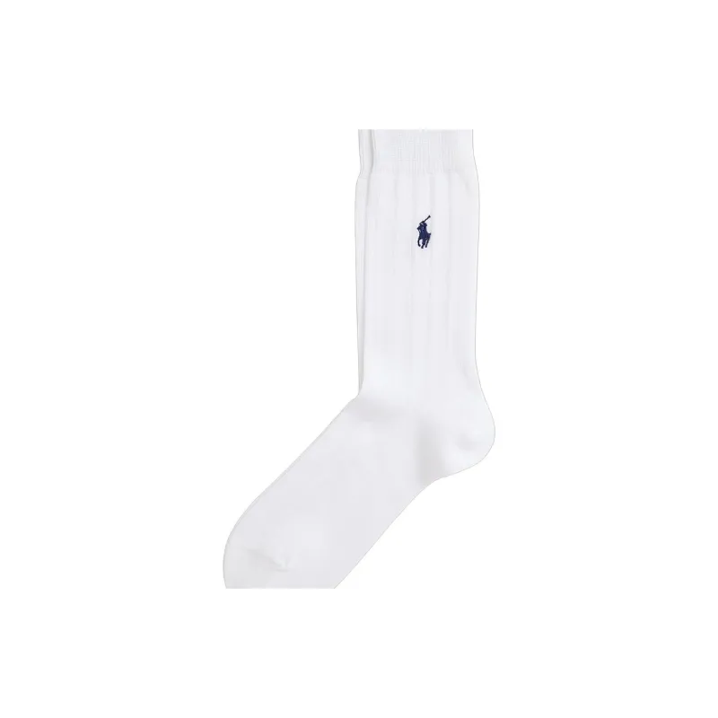 Polo Ralph Lauren Knee-High Socks Men's 1 Pack White-3