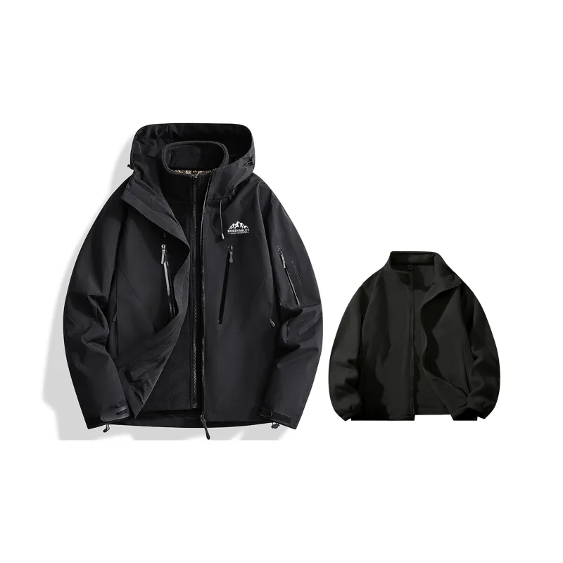 BOBBY ABLEY Water-Resistant Windproof Wear-Resistant Windbreaker Jacket Unisex Dragon Scales Yellow-23