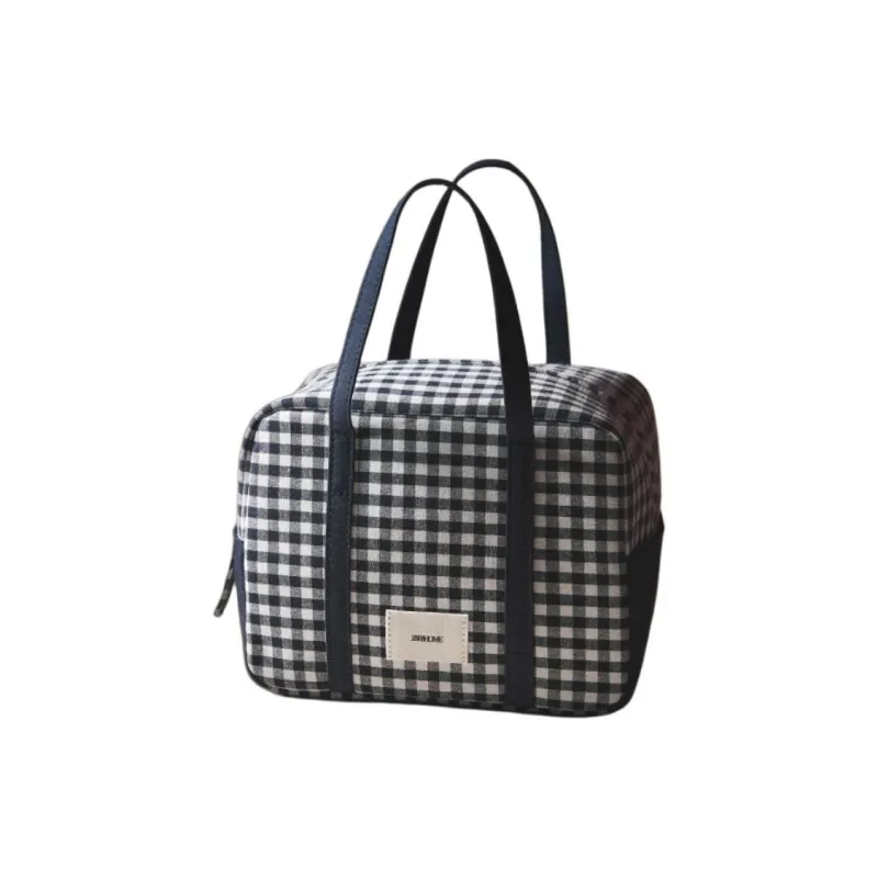 ZARA Cotton Handbag Women's Marine Blue-2