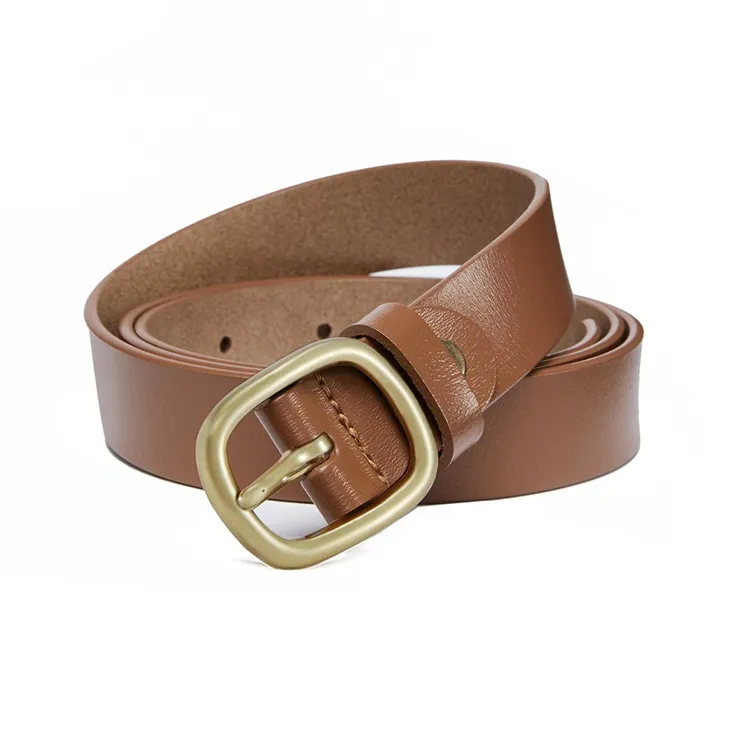 RED DRAGONFLY Cow Split Leather Leather Belts Unisex Width 2.4CM-0