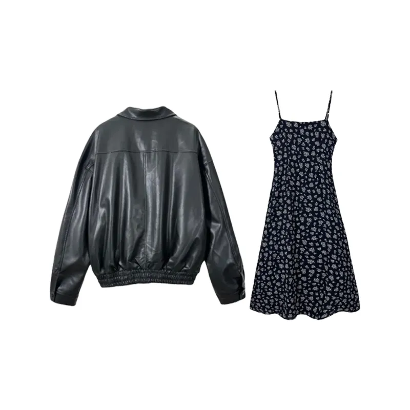 COVER TIME Skirt Set Women's Black-1