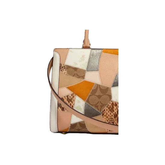 COACH Cow Leather Portable Crossbody Bag Shoulder Bag Medium Size Women's Multicolor-3
