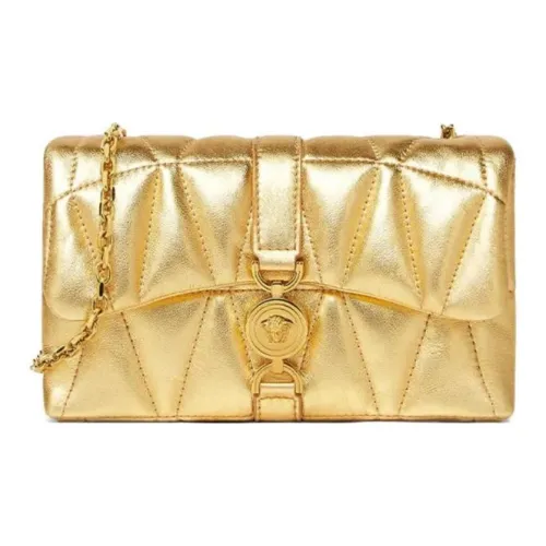 FANSIZHE Lambskin Shoulder Bag Women's Gold