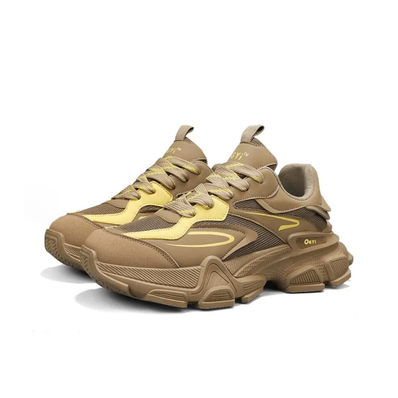 JANECO Anti Slip Wear Resistant Low Top Chunky Sneakers Men's-15