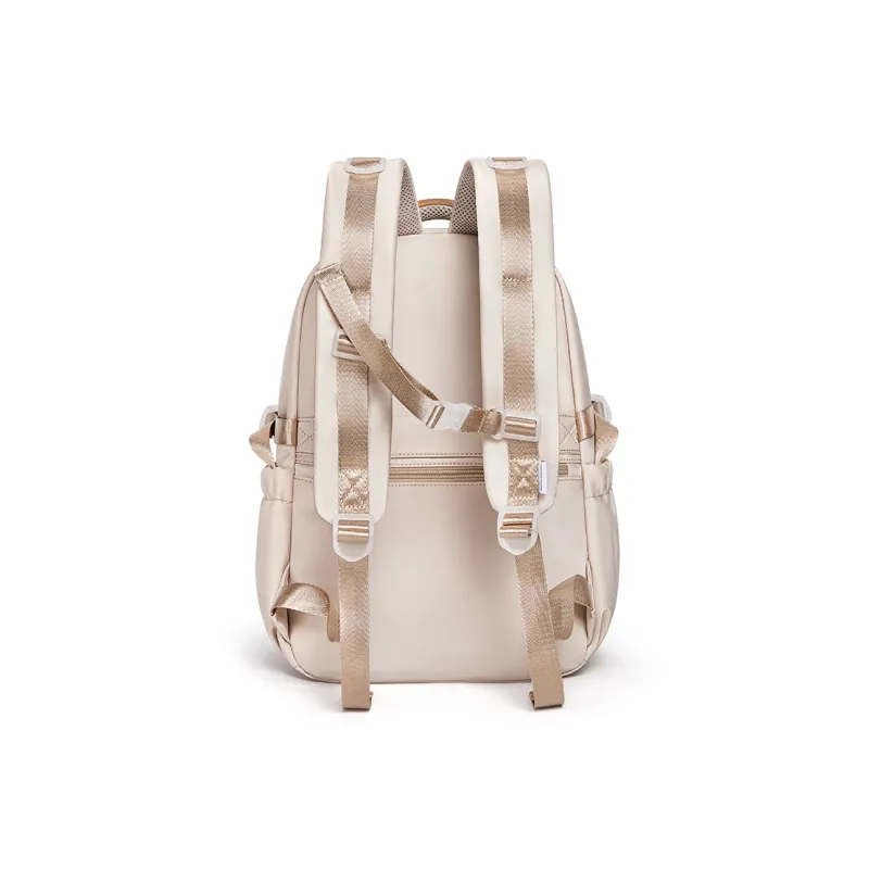 CNOLES Fabric Backpack Large Size Women's Apricot/Cardamom Powder-3