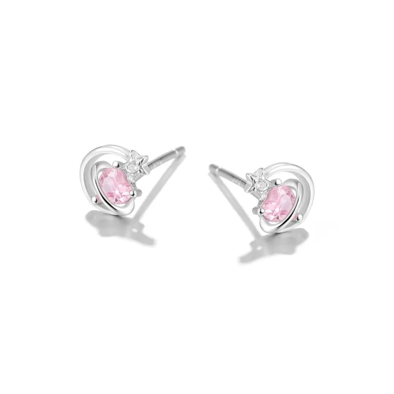Clect 925 Sterling Silver Stud Earrings Women's-2