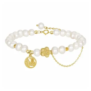 KING TAI SANG Shell Pearl Bracelets Unisex