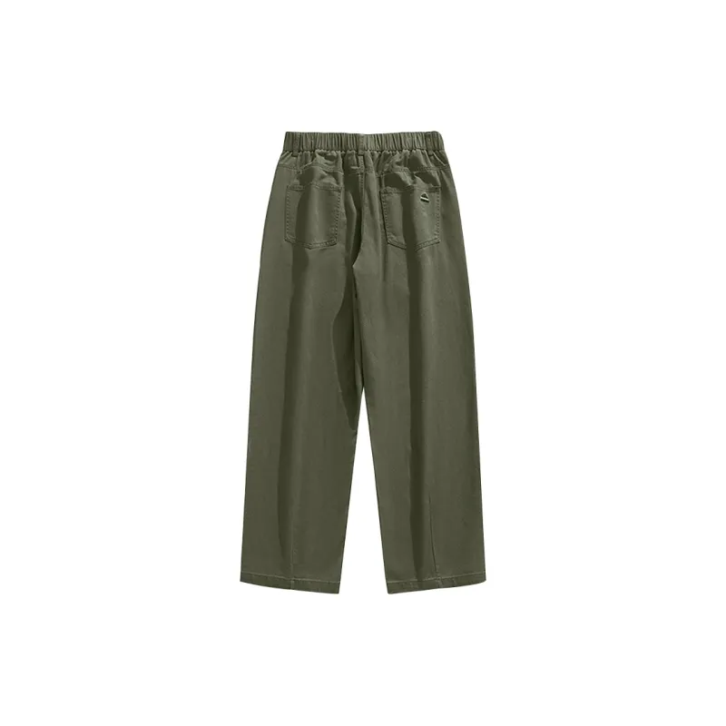Devanro Casual Pants Men's Unisex Pink-7