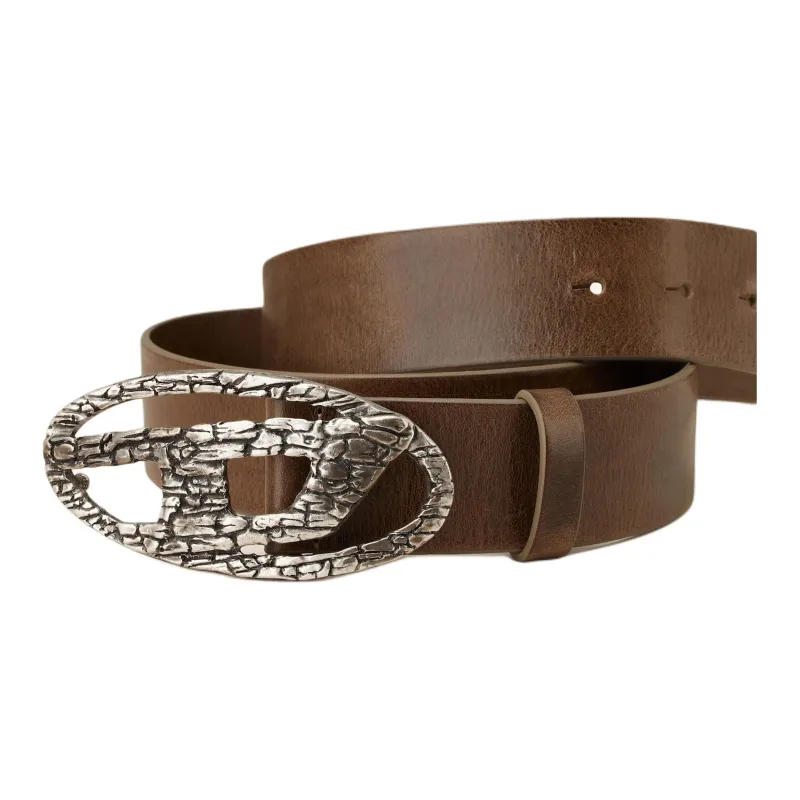 DIESEL B-1Dr Logo Buckle Belt-3