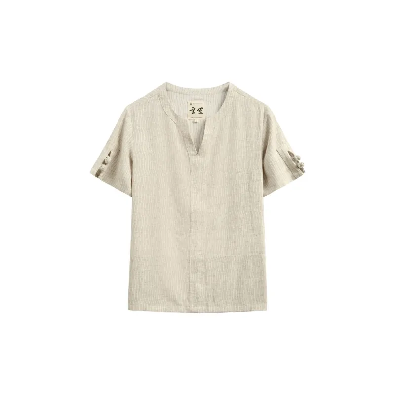 XUANSHENG Casual Sportswear Men's Hemp-1
