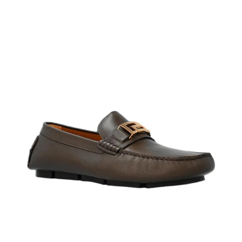 VERSACE Loafers Men Brown-2