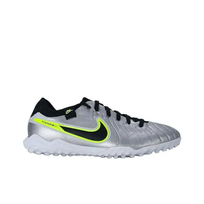 Nike Tiempo Legend 10 Pro Tf Metallic Silver Volt Black-1